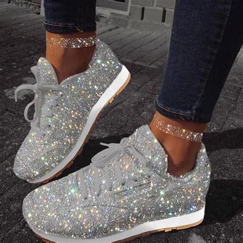 schwarze nike schuhe mit glitzer